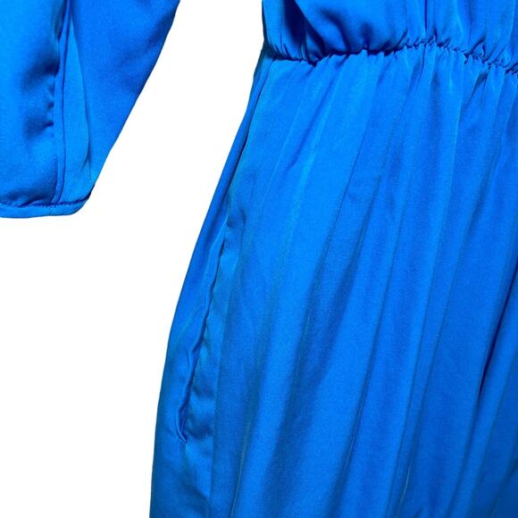 Diane Von Furstenberg Apona Silk Blend Tunic Dress In Electric Blue DVF Size 6 - Picture 14 of 16